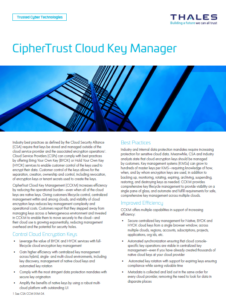 CipherTrust Cloud Key Manager Product Brief