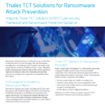 White Paper: NIST Cybersecurity Framework and Ransomware Prevention Guidance Mapping