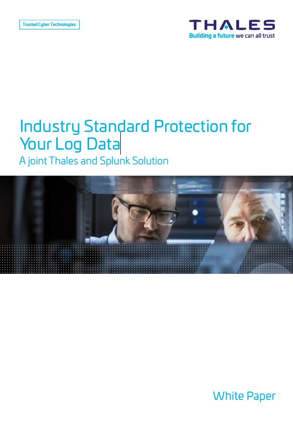 White Paper: Splunk and Thales Industry Standard Protection for Your Log Data