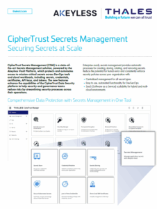 Product Brief: CipherTrust Secrets Management
